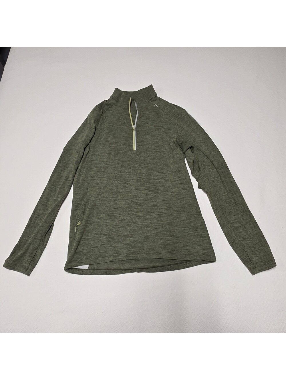 Lululemon men's Surge Warm Half Zip Long Sleeve pullover in green S